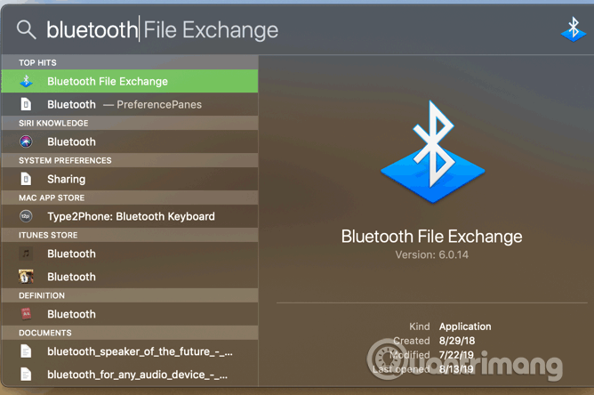 Tìm kiếm Bluetooth File Exchange