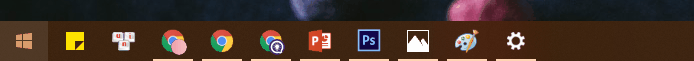 2 lựa chọn size biểu tượng trên thanh taskbar