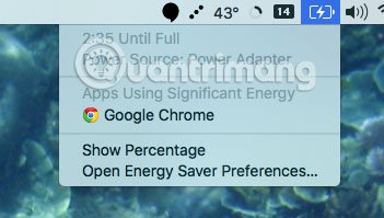 Chrome làm cạn kiệt pin MacBook