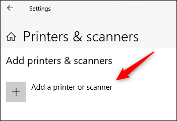 Click vào Add a Printer or Scanner