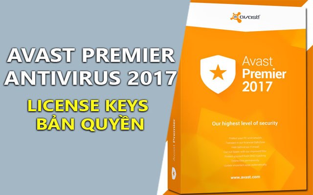 avast premier antivirus 2017 17.4.2294.0 final + license keys ban quyen