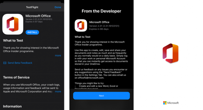 Hướng dẫn cách cài đặt Office Preview trên iOS và Android